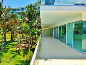 Vista terraza penthouse en venta Condominio Península en Nuevo Vallarta Nayarit