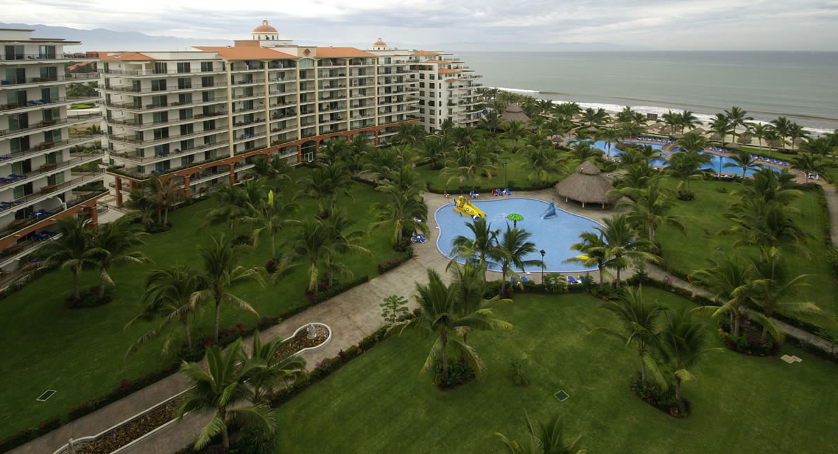 Vista aérea Condominio Playa Royale en Nuevo Vallarta